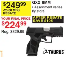 Dunham's Sports TAURUS GX2 9MM offer