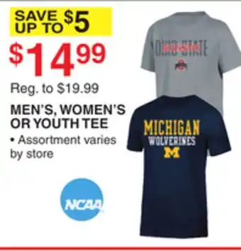 Dunham's Sports NCAA MEN'S, WOMEN'S OR YOUTH TEE offer