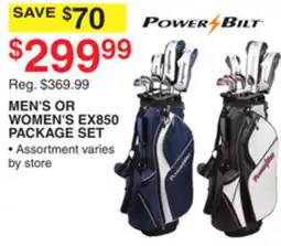 Dunham's Sports POWER BILT MEN'S OR WOMEN'S EX850 PACKAGE SET offer
