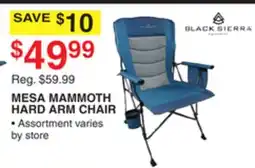 Dunham's Sports BLACK SIERRA MESA MAMMOTH HARD ARM CHAIR offer