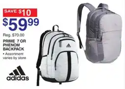 Dunham's Sports ADIDAS PRIME 7 OR PHENOM BACKPACK offer