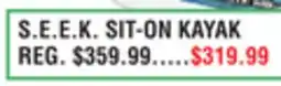 Dunham's Sports S.E.E.K. SIT-ON KAYAK offer