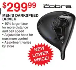 Dunham's Sports COBRA MEN'S DARKSPEED DRIVER offer