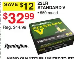 Dunham's Sports REMINGTON 22LR STANDARD V offer
