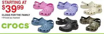 Dunham's Sports CLOGS FOR THE FAMILY offer