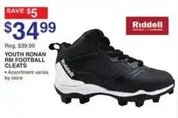 Dunham's Sports RIDDELL YOUTH RONAN RM FOOTBALL CLEATS offer
