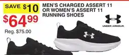 Dunham's Sports UNDER ARMOUR MEN'S CHARGED ASSERT 11 OR WOMEN'S ASSERT 11 RUNNING SHOES offer