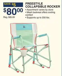 Dunham's Sports FREESTYLE COLLAPSIBLE ROCKER offer