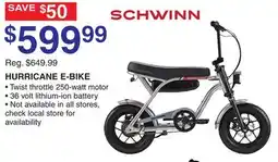 Dunham's Sports SCHWINN HURRICANE E-BIKE offer