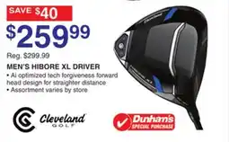 Dunham's Sports MEN'S HIBORE XL DRIVER offer