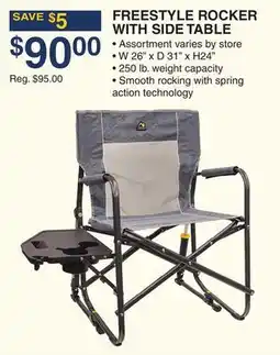 Dunham's Sports FREESTYLE ROCKER WITH SIDE TABLE offer