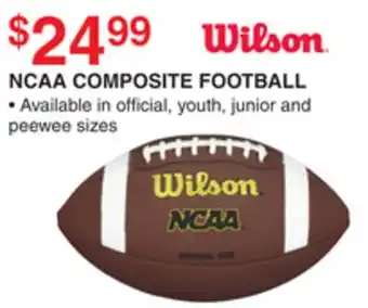 Dunham's Sports WILSON NCAA COMPOSITE FOOTBALL offer