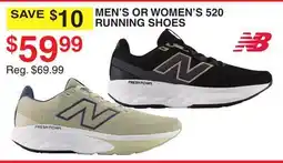 Dunham's Sports NEW BALANCE MEN'S OR WOMEN'S 520 RUNNING SHOES offer
