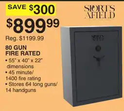 Dunham's Sports SPORTS AFIELD 80 GUN FIRE RATED offer
