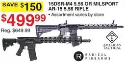 Dunham's Sports RADICAL FIREARMS 15DSR-M4 5.56 OR MILSPORT AR-15 5.56 RIFLE offer