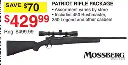 Dunham's Sports MOSSBERG PATRIOT RIFLE PACKAGE offer
