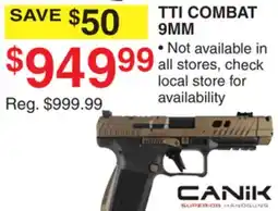 Dunham's Sports CANIK TTI COMBAT 9MM offer