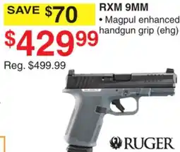 Dunham's Sports RUGER RXM 9MM offer