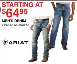 Dunham's Sports ARIAT MEN'S DENIM offer