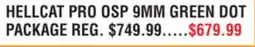 Dunham's Sports HELLCAT PRO OSP 9MM GREEN DOT PACKAGE offer