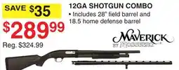 Dunham's Sports MAVERICK 12GA SHOTGUN COMBO offer