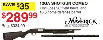 Dunham's Sports MAVERICK 12GA SHOTGUN COMBO offer