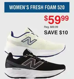 Dunham's Sports NEW BALANCE WOMEN'S FRESH FOAM 520 offer
