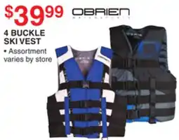 Dunham's Sports OBRIEN 4 BUCKLE SKI VEST offer