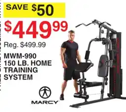 Dunham's Sports MARCY MWM-990 150 LB. HOME TRAINING SYSTEM offer