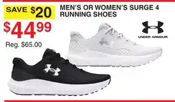 Dunham's Sports UNDER ARMOUR MEN'S OR WOMEN'S SURGE 4 RUNNING SHOES offer