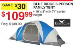 Dunham's Sports EAGLES CAMP BLUE RIDGE 8-PERSON FAMILY TENT offer