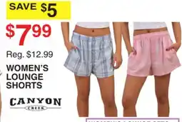 Dunham's Sports CANYON WOMEN'S LOUNGE SHORTS offer