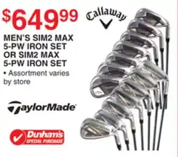 Dunham's Sports CALLAWAY MEN'S SIM2 MAX 5-PW IRON SET OR SIM2 MAX 5-PW IRON SET offer