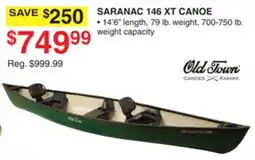 Dunham's Sports OLD TOWN SARANAC 146 XT CANOE offer