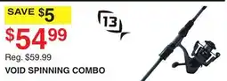 Dunham's Sports DAIWA VOID SPINNING COMBO offer