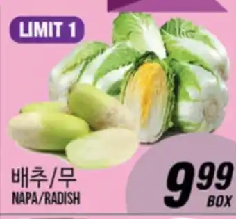 Joong Boo Market NAPA/RADISH offer