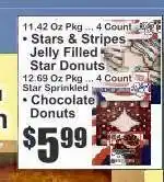 Key Food Stars & Stripes Jelly Filled Star Donuts offer
