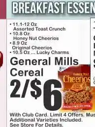 Key Food General Mills Cereal offer
