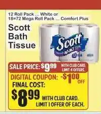 Key Food Scott Bath Tissue offer
