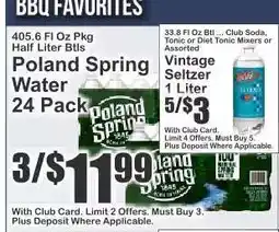 Key Food Poland Spring Water 24-Pack offer