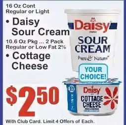 Key Food Daisy Sour Cream offer