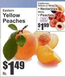 Key Food Eastern Yellow Peaches offer