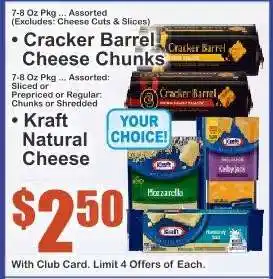 Key Food Kraft Natural Cheese offer