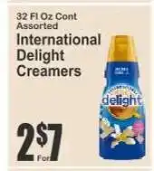 Key Food International Delight Creamers offer