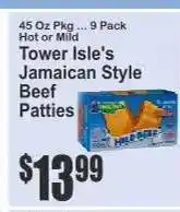 Key Food Tower Isle's Jamaican Style Beef Patties offer