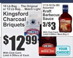 Key Food Kingsford Charcoal Briquets offer