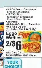 Key Food Eggo Waffles offer