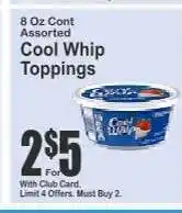 Key Food Cool Whip Toppings offer