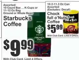 Key Food Starbucks Coffee offer