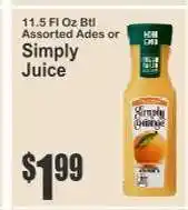 Key Food Simply Juice offer
